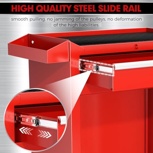 oakcloud heavy-duty 5-drawer rolling tool chest & cabinet, view 9