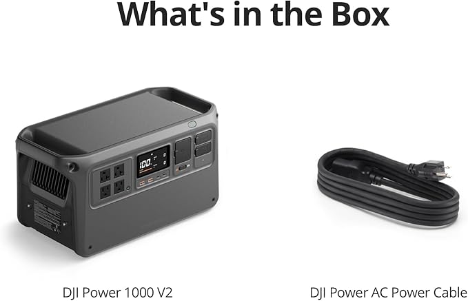 DJI Power 1000 V2 Portable Power Station, 1024Wh LFP Battery, Compact Size - Image 9