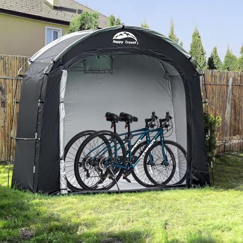 happy travel bike storage shed tent, waterproof portable, view 9