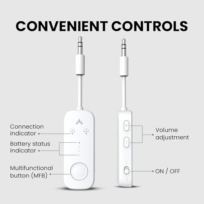 Avantree Relay - Premium Airplane Bluetooth Adapter - Image 6