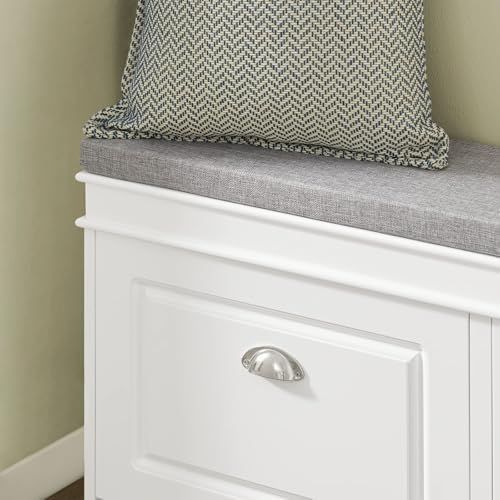 haotian shoe storage bench entryway, front angle view