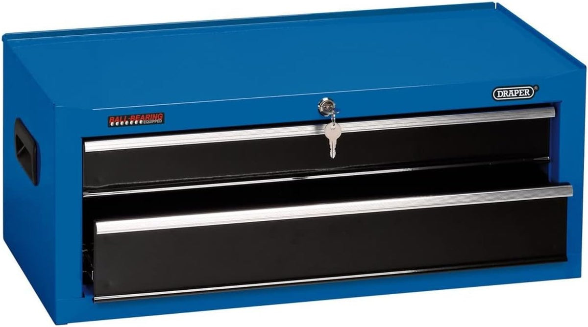 draper 14958 mid tool storage chest (26”), blue, main product view