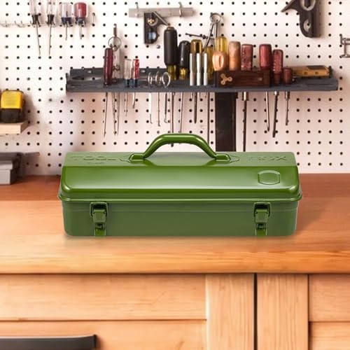 tool box, 16.9" portable metal tool organizer box, view 9