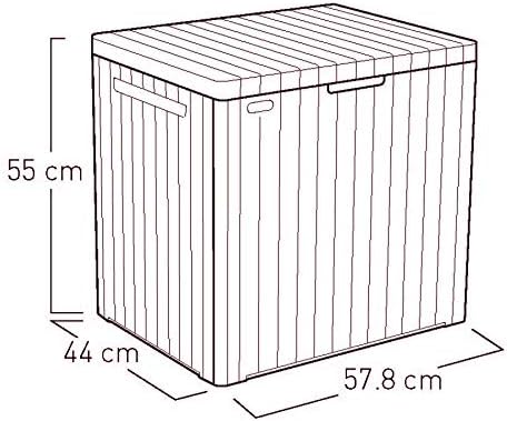keter city outdoor plastic storage box garden furniture, view 9
