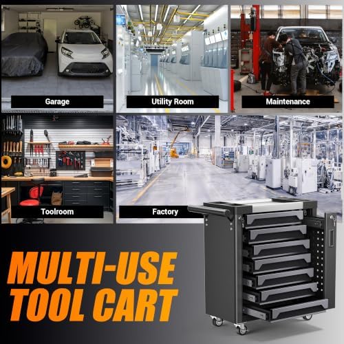 7 drawer rolling tool chest with stainless steel, view 9