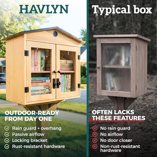 havlyn outdoor little library box outdoor kit –, view 9