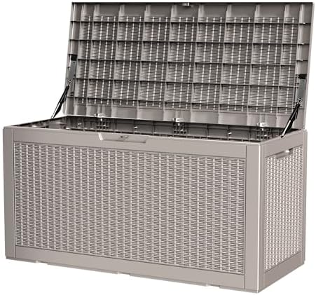 100 gallon storage box, waterproof resin deck box, view 9