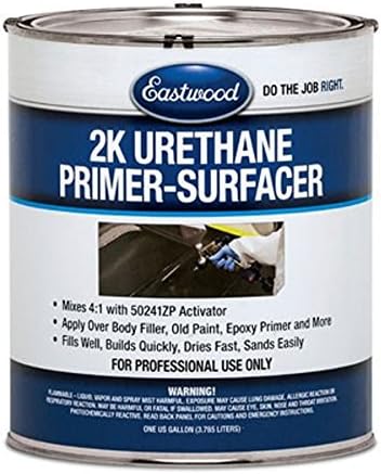 Eastwood 2k Urethane Car Primer Gray 4:1 Gallon Automotive Primer Paint | Auto Primer Paint | Activator Not Included