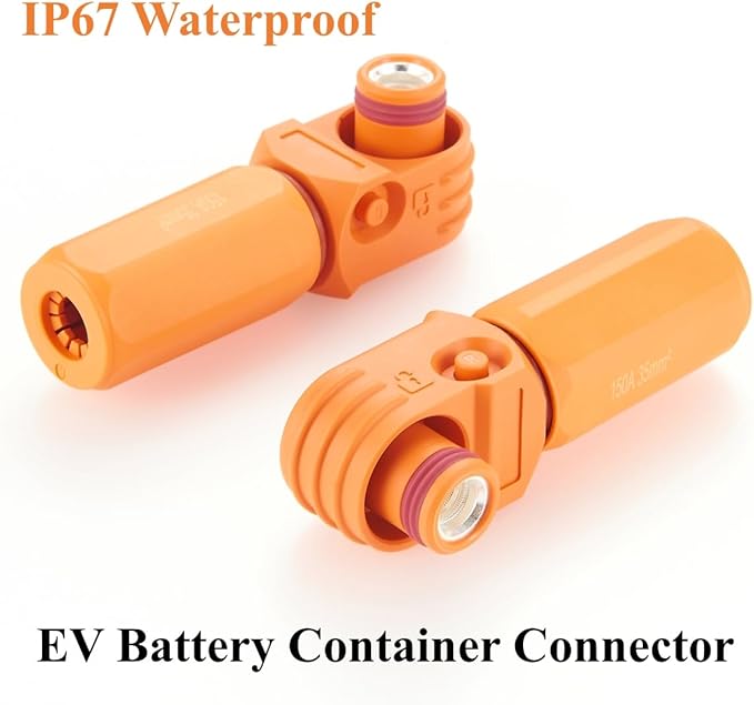 IP67 Waterproof EV Battery Container Connector Right Angle 150A 35mm² HV Energy - Image 6