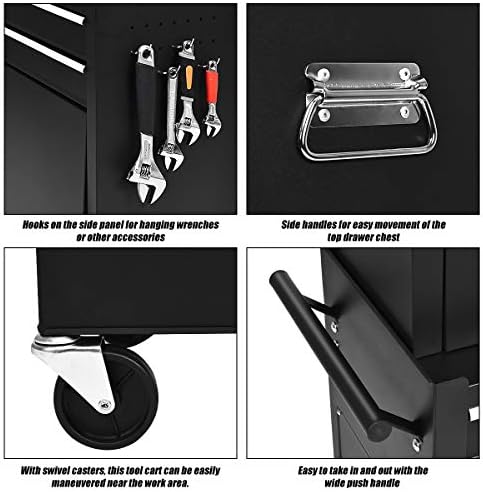 ergomaster rolling tool chest - removable top box on a desk or shelf