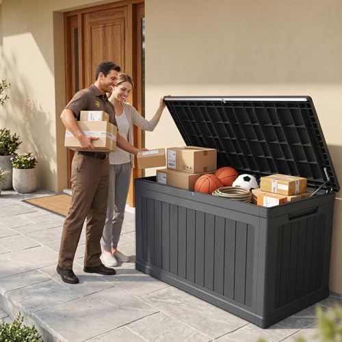 270 gallons outdoor storage deck box, view 9