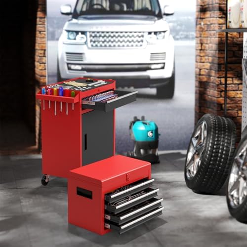 tangzon rolling tool chest, 2-in-1 large capacity tool, view 9