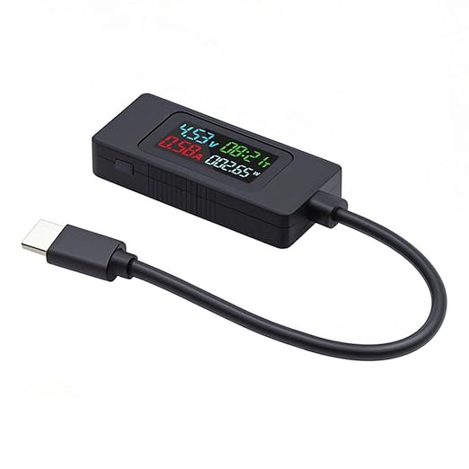 chenyang USB C Power Tester Digital Multimeter 4-30V 0-6.5A Color Screen - Image 9