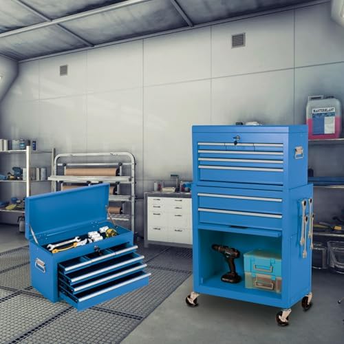 8-drawer rolling tool chest with detachable top tool, view 9