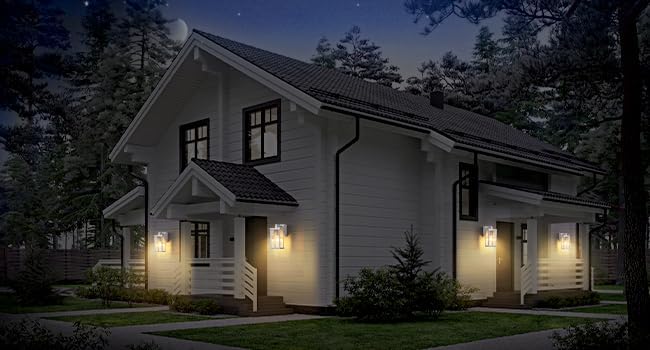 JOKAONOTL Dusk to Dawn Porch Lights - Image 9