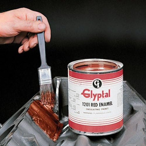 Glyptal 1201Q - Insulating Enamel Paint, Corrosion And Moisture Resistant, Red, 1 Quart, 1201 Series