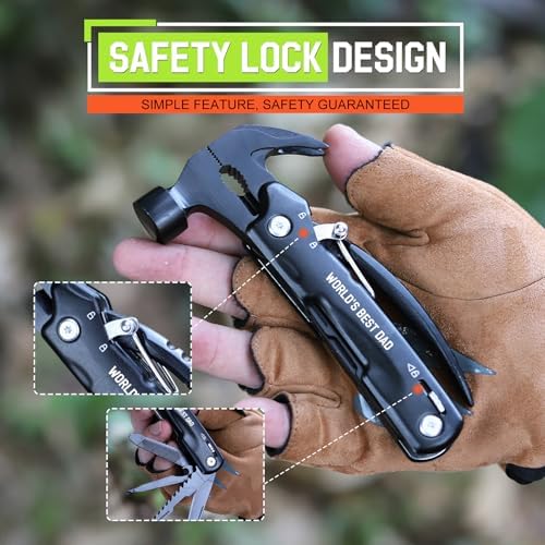 Fathers Day Dad Gifts from Daughter Wife - Gift for Dad, Dads Gift for Fathers Day - Birthday Gift, Christmas Presents for Father, Husband Stepdad, Men - Multitool Hammer from Daughter Son