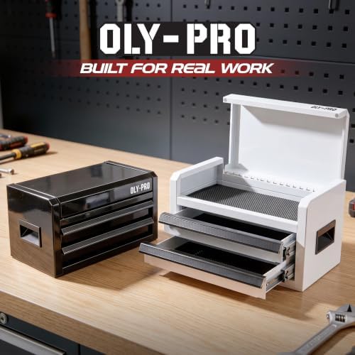 mini toolbox with 2 drawers and top storage, view 9