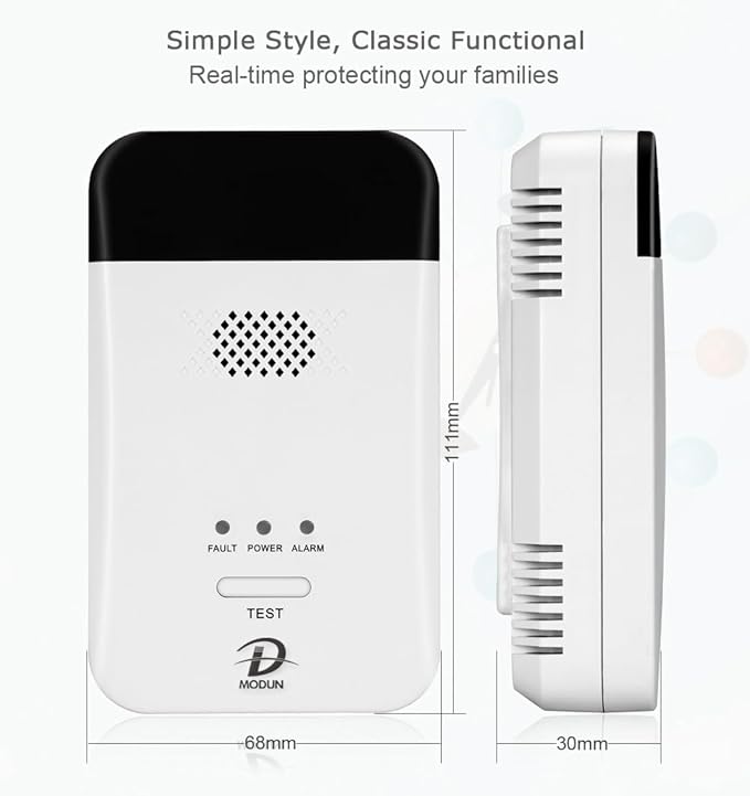 MODUN D Gas Detector for Home, Natural Gas|LPG|Coal Gas Leak Detector Alarm - Image 9