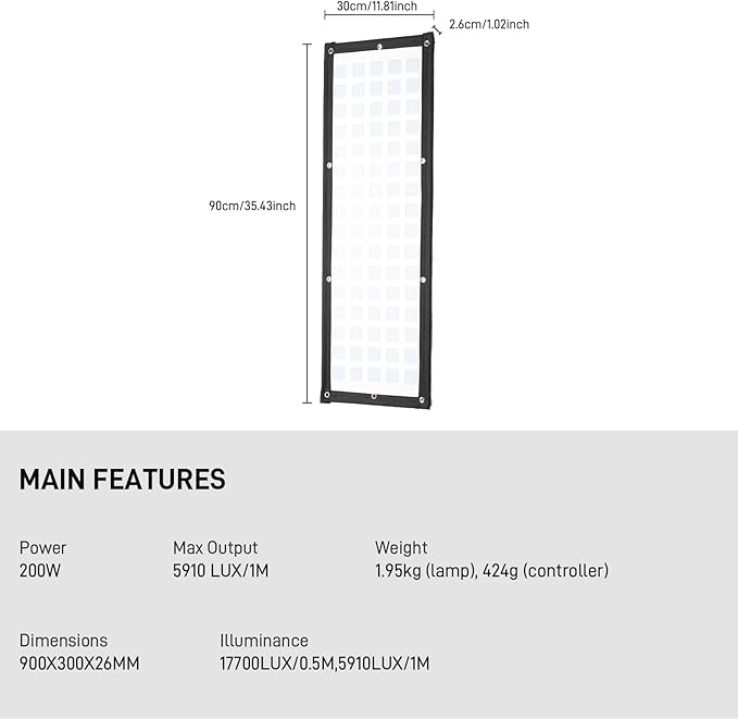 GVM Z200B Flexible LED Light Panel - Image 9