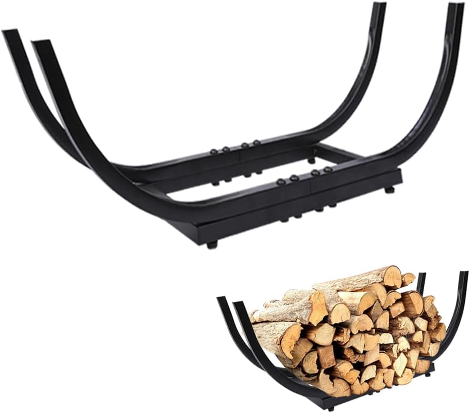 oude hower curved firewood rack heavy duty firewood, main product view