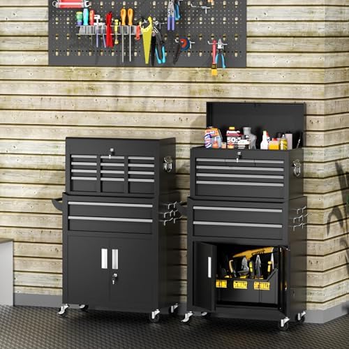 intergreat rolling tool chest with wheels and 8, view 9