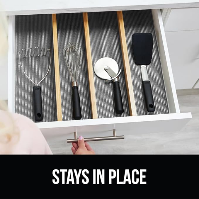 GORILLA GRIP powerGRIP Drawer Shelf and Cabinet Liner, Thick Strong Hold - Image 9
