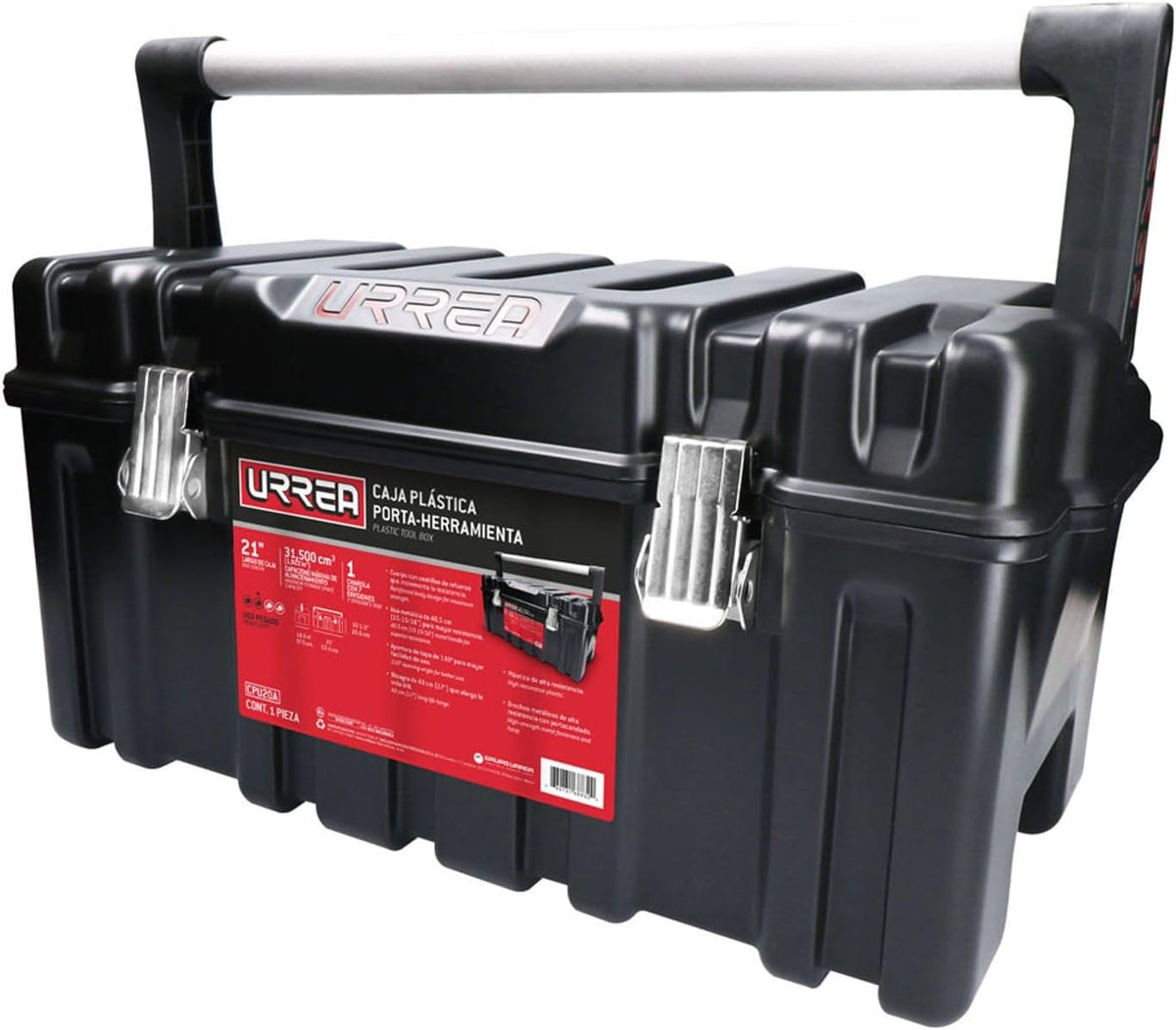 urrea plastic tool box w/tray - heavy duty, main product view