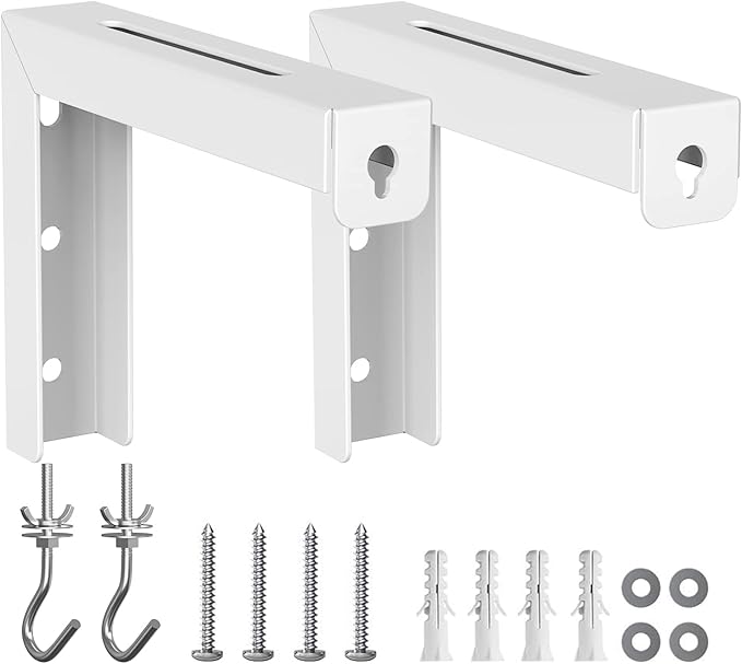 WALI Universal Projector Screen Ceiling Mount, Wall Hanging Mount L-Brackets - Image 9