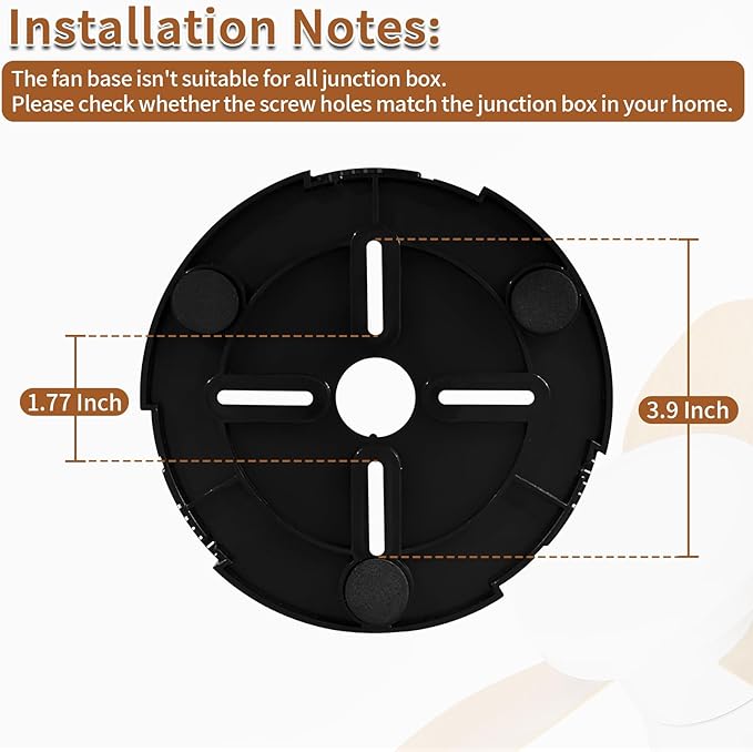 Glowall Small Ceiling Fan with Lights, 25 Inch Flush Mount with Remote Control - Image 8