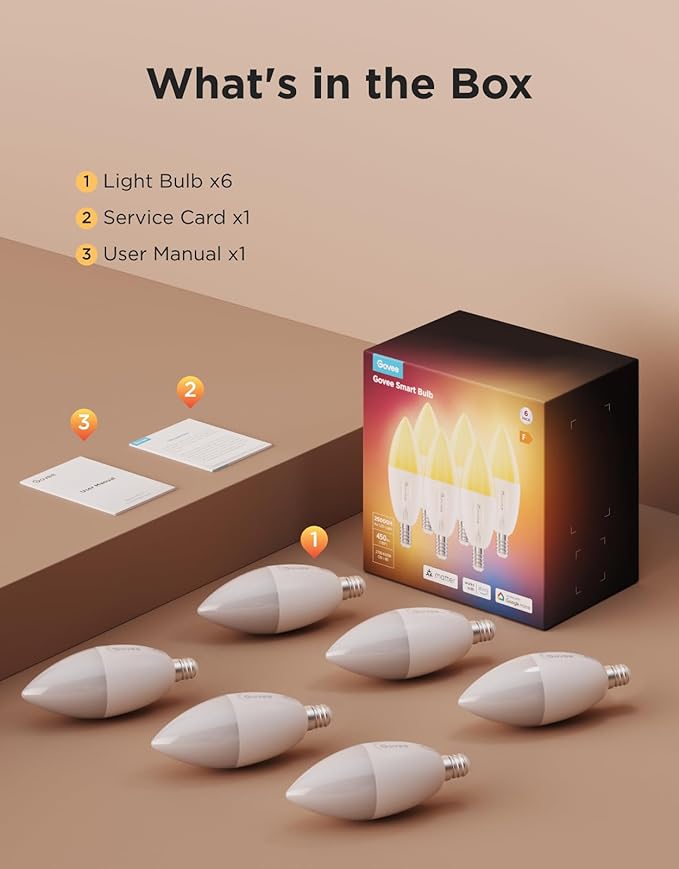 Govee E12 Led Bulb, Smart Light Bulbs Work - Image 9