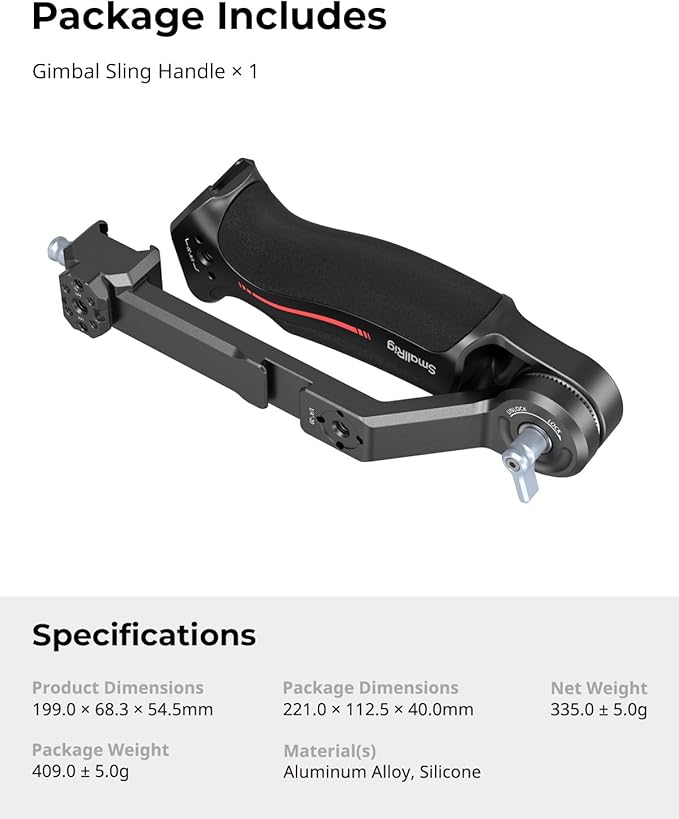 SmallRig Sling Handle Gimbal Handgrip - Image 9