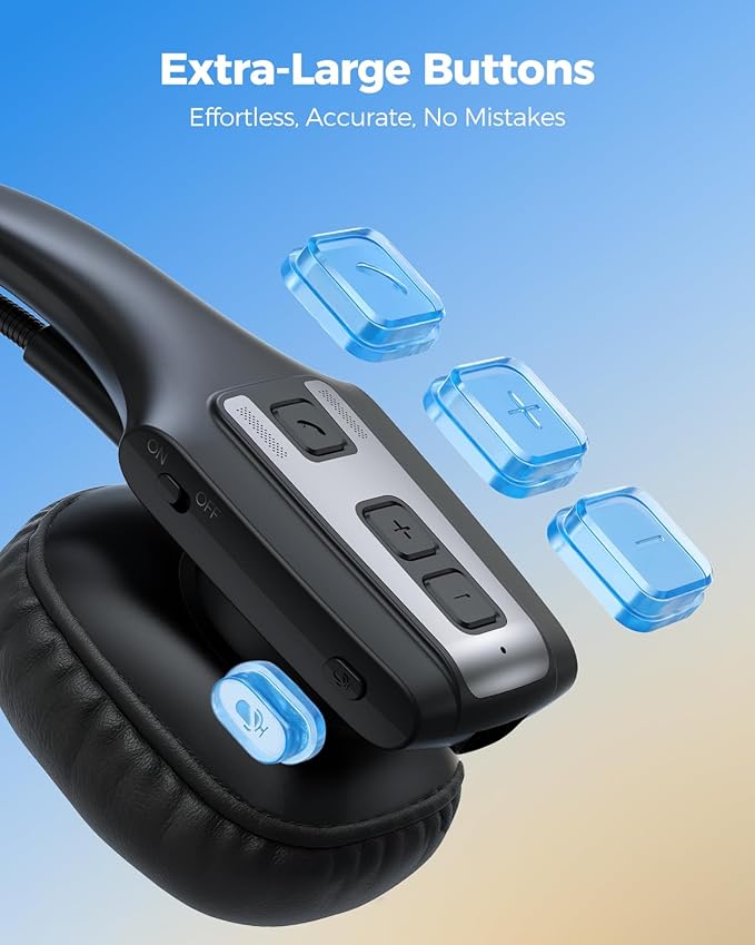 Trucker Bluetooth Headset, Wireless Headset - Image 8