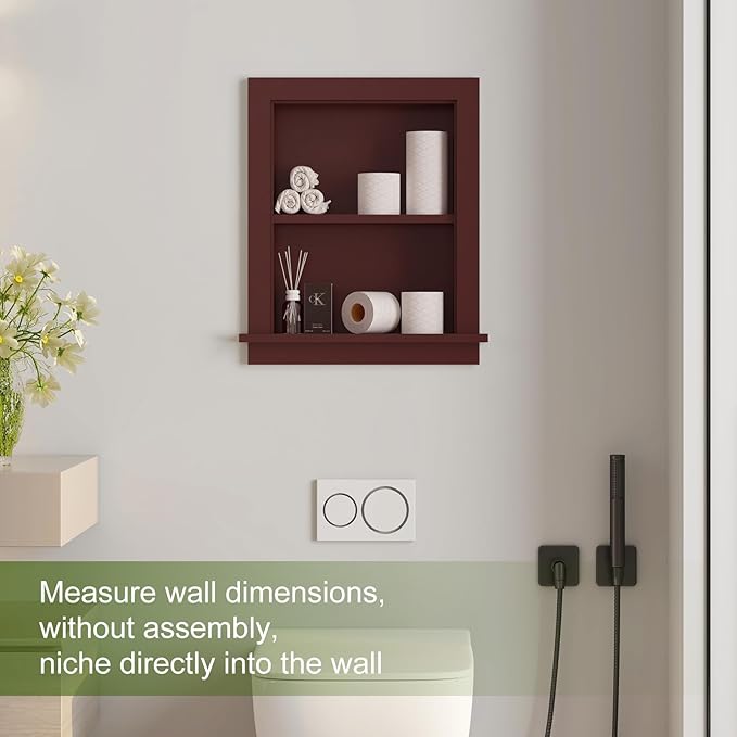 Recessed Medicine Cabinet Inset, Bathroom Wall Niche Insert - Image 7