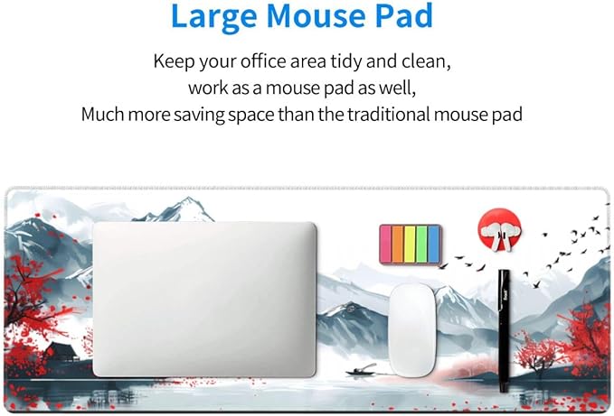 CANFLASHION Desk Pad, Office Desk Mat 31.5"×11.8" Large Gaming Mouse Pad - Image 6