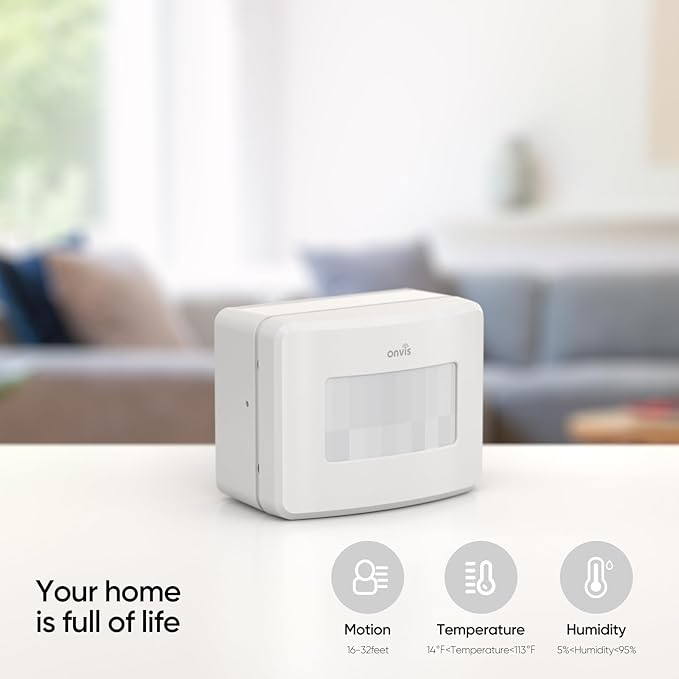 Onvis Smart Motion Sensor, Wireless Home Security System, PIR Motion Detector - Image 8