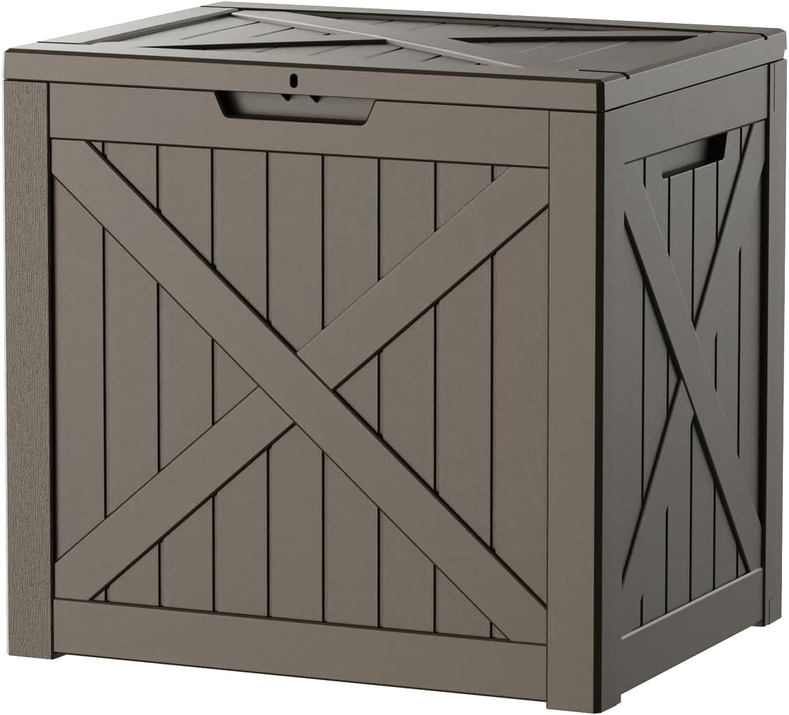 easyup 35 gallon outdoor storage box waterproof weatherproof, main product view