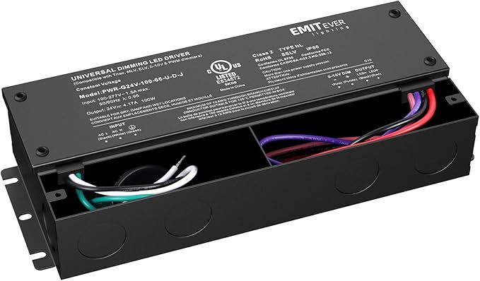 EMITEVER Dimmable Led Driver, 100W AC 100V-277V to DC 24V Transformer, 5-in-1 - Image 9