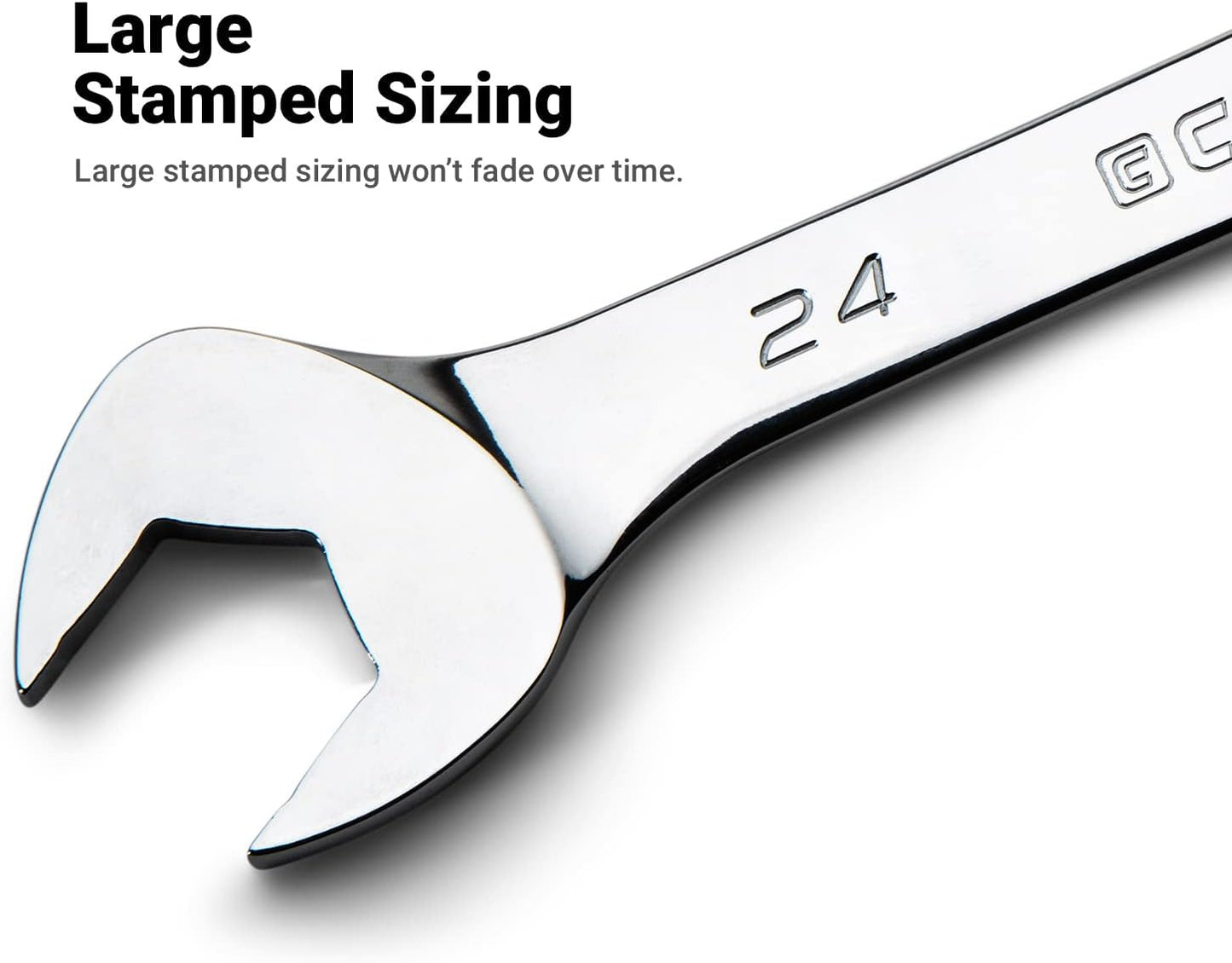 Capri Tools 19 mm Angle Open End Wrench, 30° and 60° angles, Metric