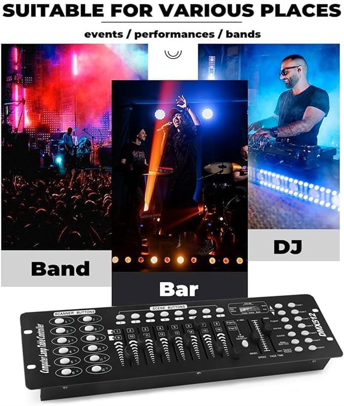 192 DMX Controller Use for Editing Program of Stage Lighting, DMX 512 DJ - Image 6