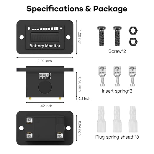 12V 24V 36V 48V 60V 72V LED Battery Monitor Meter Battery Fuel Gauge Indicator - Image 6