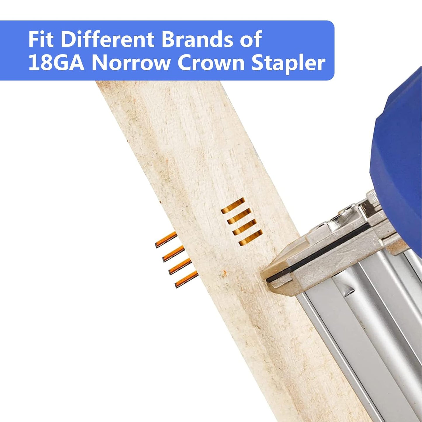 18 Gauge 1/4" Narrow Crown Staples 1/2 Inch Leg, 800 Pack | Great for 18 GA Pneumatic or Electric Stapler or Staple Gun