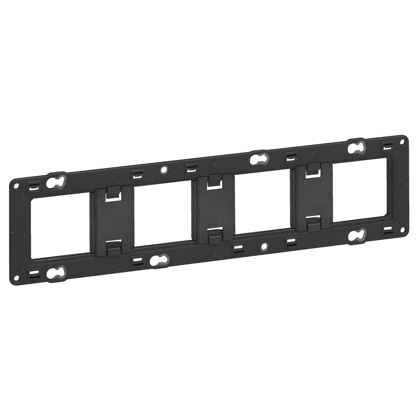 Legrand 080254 Support à vis pour Mosaic, Céliane ou Soliroc pour 4 Postes ou 10 Modules, Noir