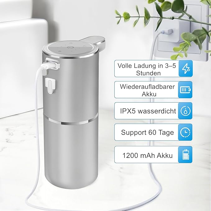 Automatic Liquid Soap Dispenser Bathroom Kitchen Dish Liquid Body Shampoo - Image 6
