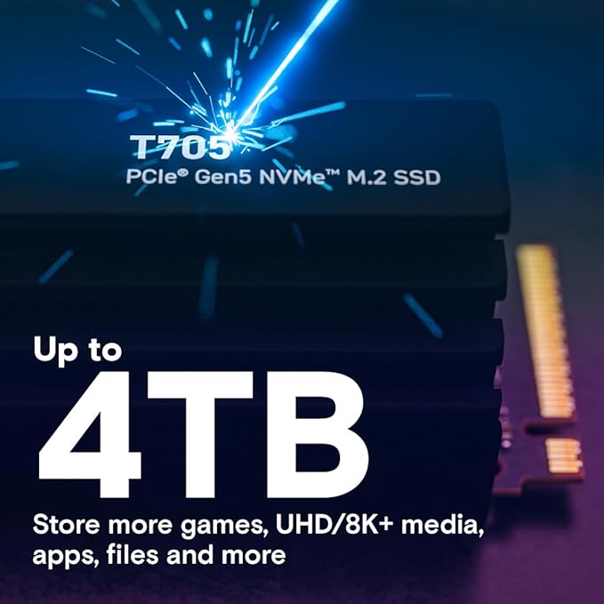 Crucial T705 PCIe Gen5 NVMe 2TB SSD - Image 6