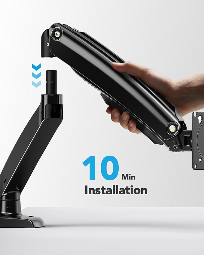 HUANUO Single Monitor Arm for 13-49 inch Screens, Ultrawide Computer Monitor - Image 7