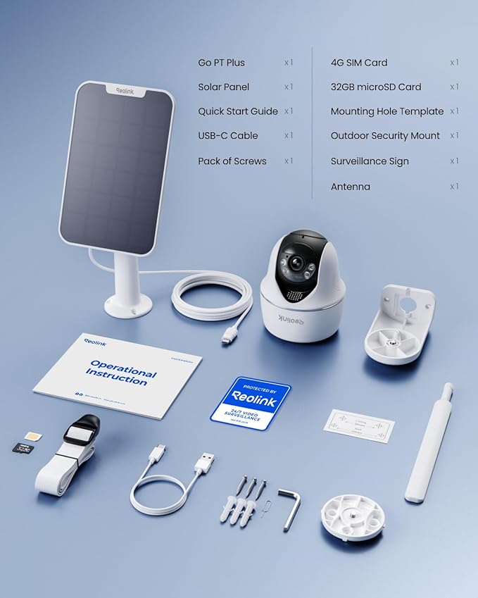 REOLINK 5MP 4G LTE Cellular Security Camera Outdoor, 360° Pan-Tilt, Sim+32GB SD - Image 9