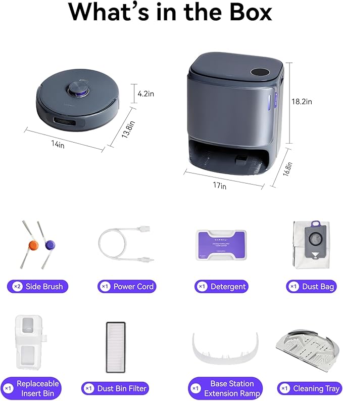 NARWAL Freo Z10 Ultra Robot Vacuum and Mop Combo, Dual RGB Cameras and Chips - Image 9