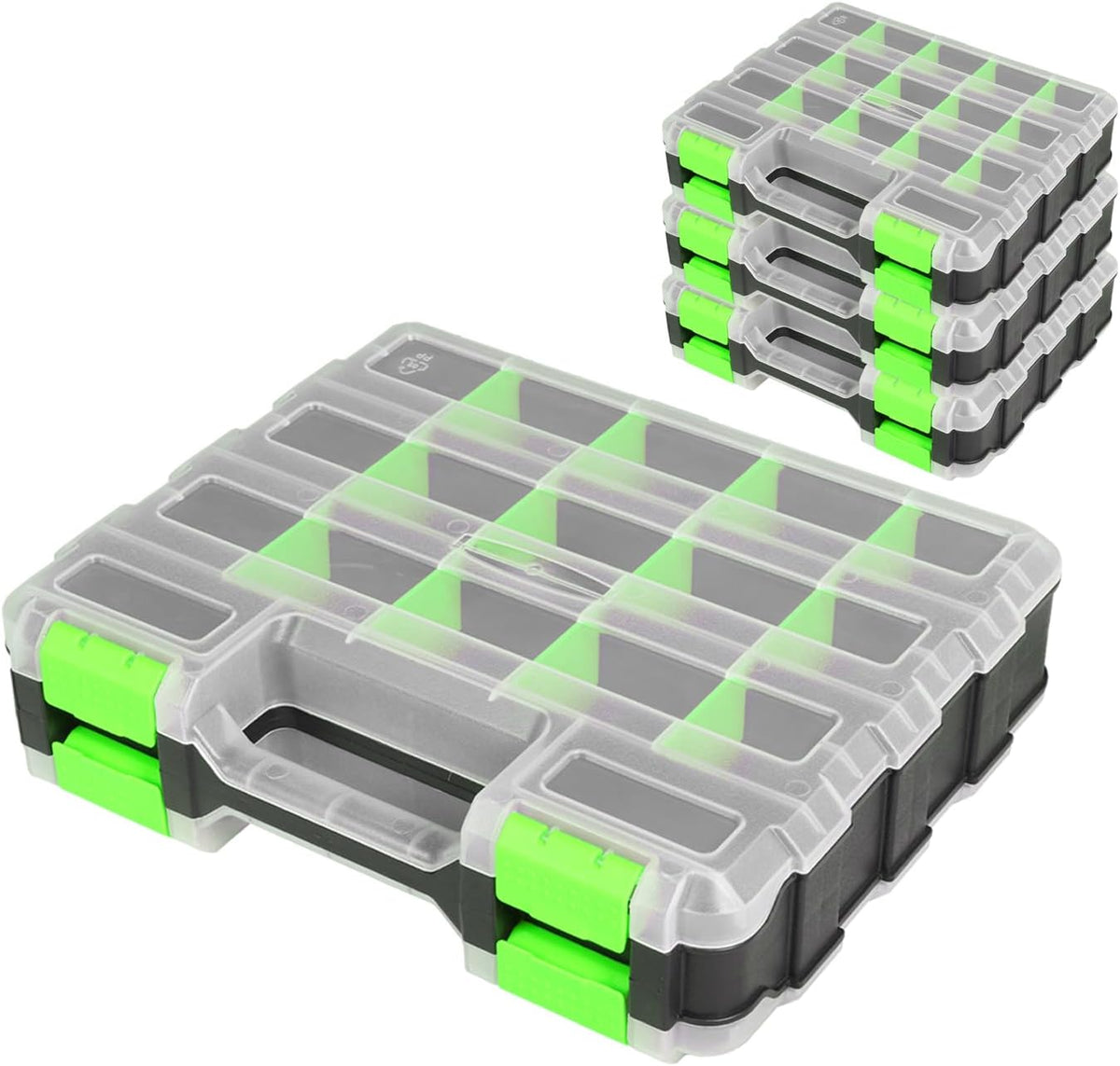 generic tool box with transparent lid, double side, main product view