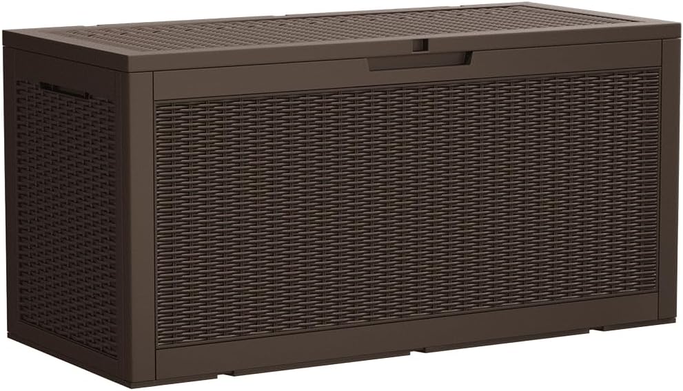 devoko 95 gallon deck box large resin outdoor, main product view